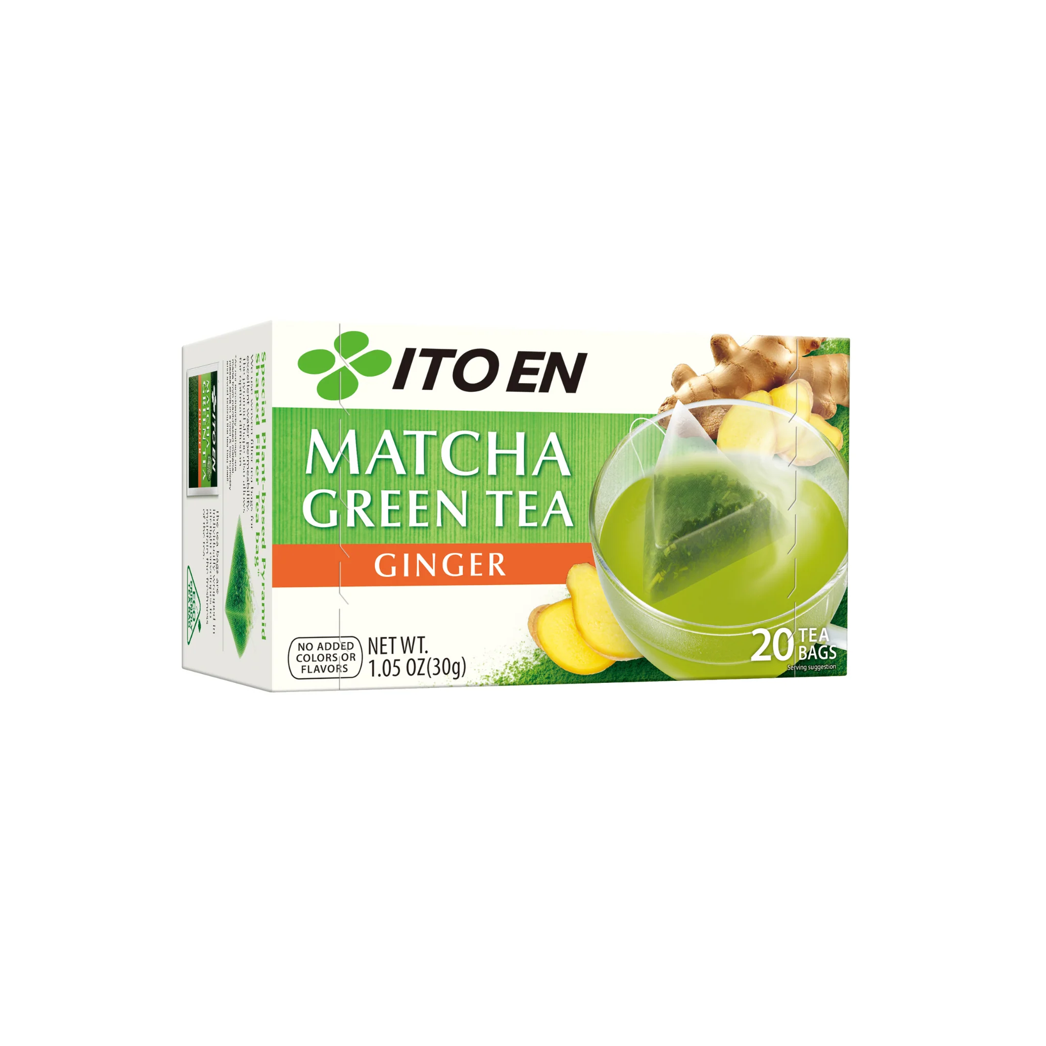 Matcha Green Tea Ginger Tea Bags - Image 2