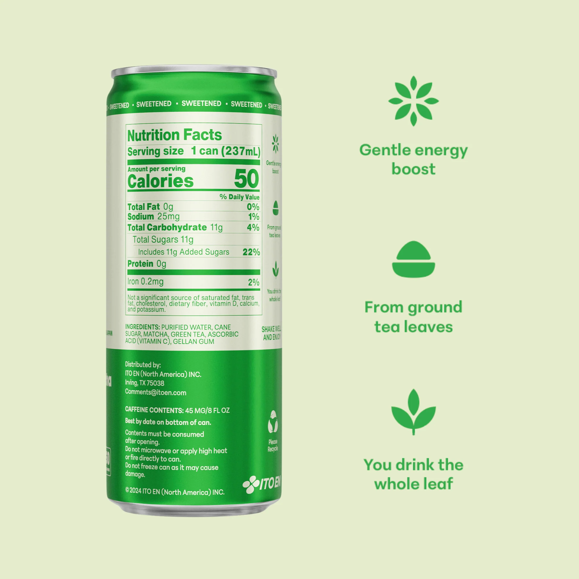 Sweetened Matcha + Green Tea - Image 2
