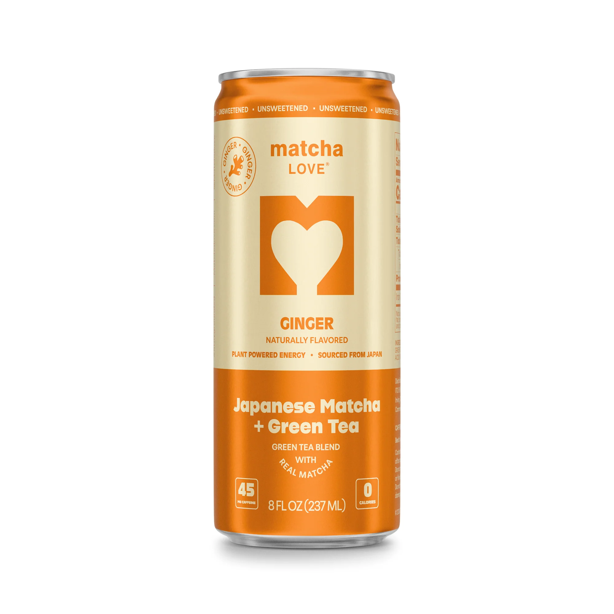 Unsweetened Ginger Matcha + Green Tea
